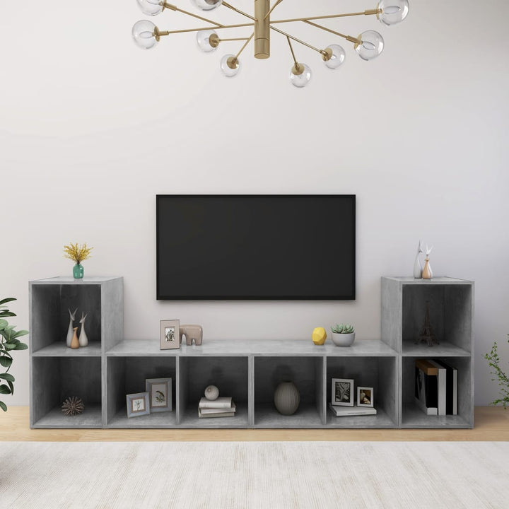 Tv-Skåp 4 St 72X35X36,5 Cm Konstruerat Trä