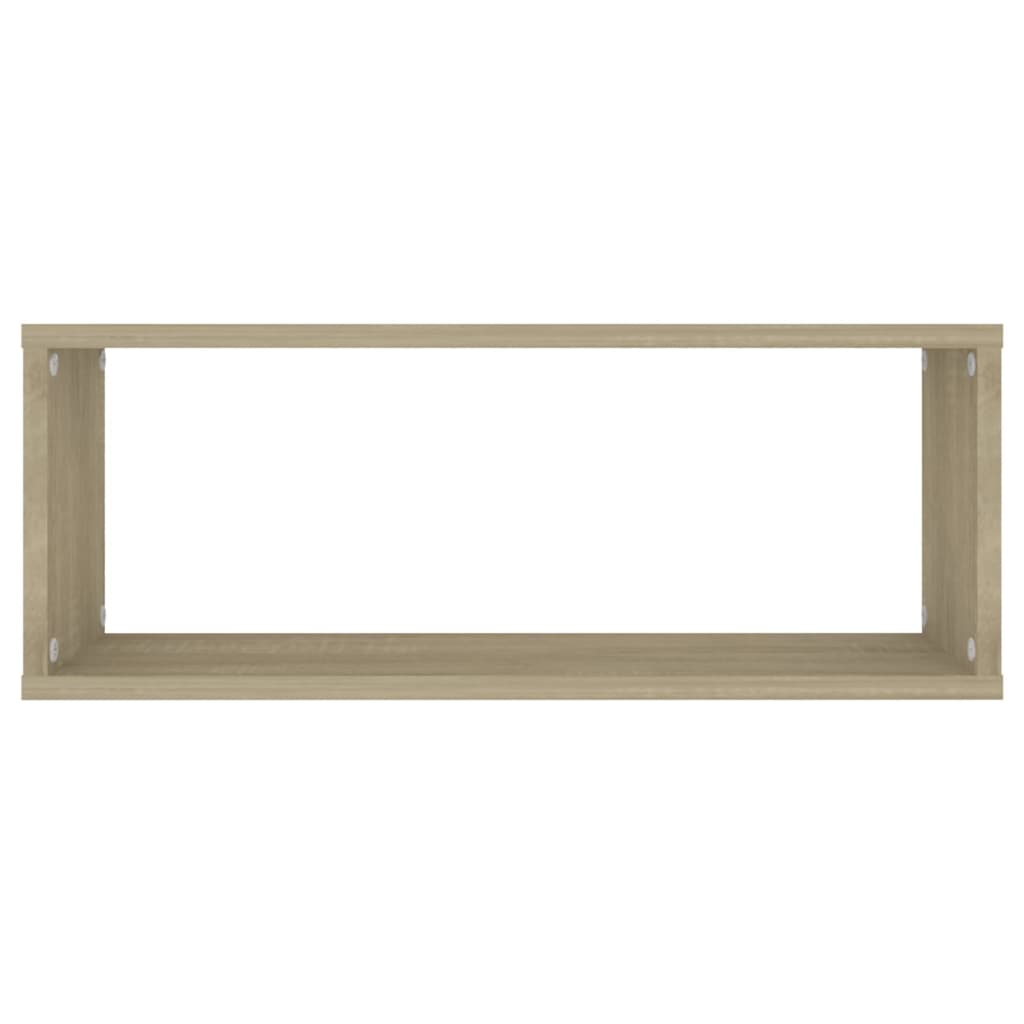 Vägghyllor 2 St Sonoma-Ek 60X15X23Cm Konstruerat Trä