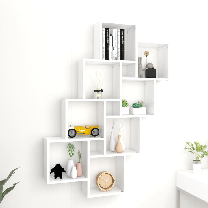 Vägghylla Kubformad 90X15X119,5 Cm Konstruerat Trä