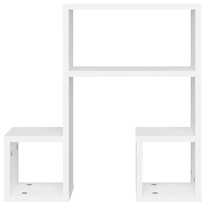 Vägghyllor 2 St 50X15X50 Cm Konstruerat Trä