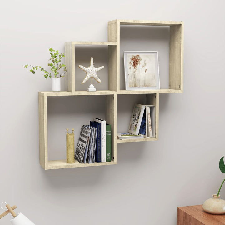 Vägghylla 80X15X78,5 Cm Konstruerat Trä