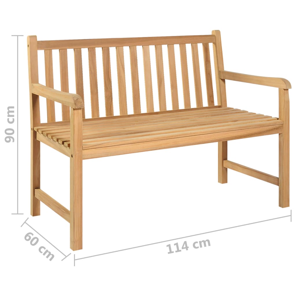 Trädgårdsbänk Massiv Teak