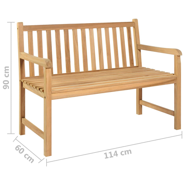 Trädgårdsbänk Massiv Teak