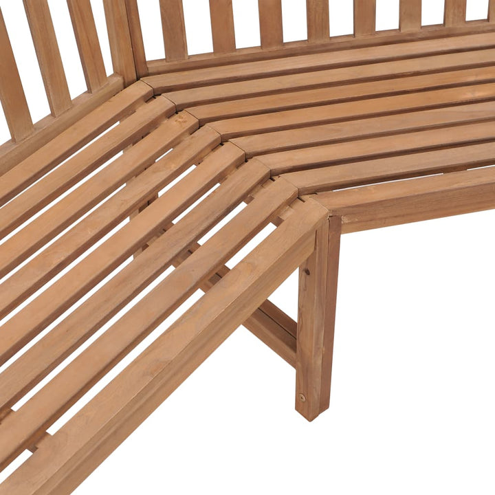 Hörnbänk 185X185X90 Cm Massiv Teakträ