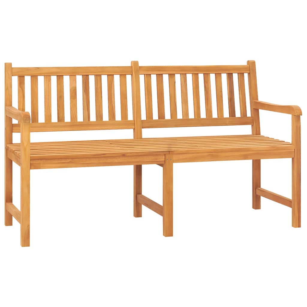 Trädgårdsbänk 3-Sits Med Bord 150 Cm Massiv Teak