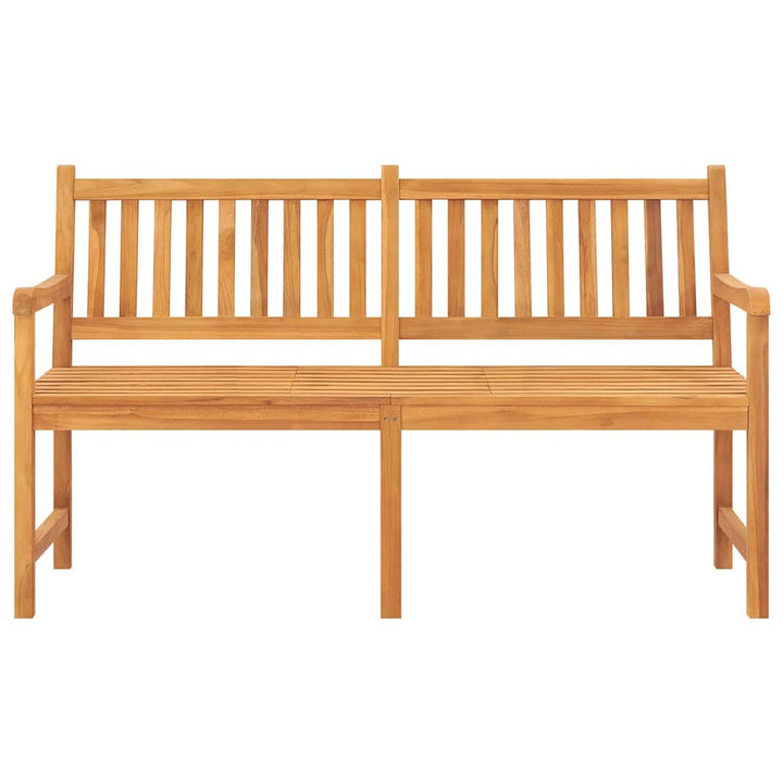 Trädgårdsbänk 3-Sits Med Bord 150 Cm Massiv Teak