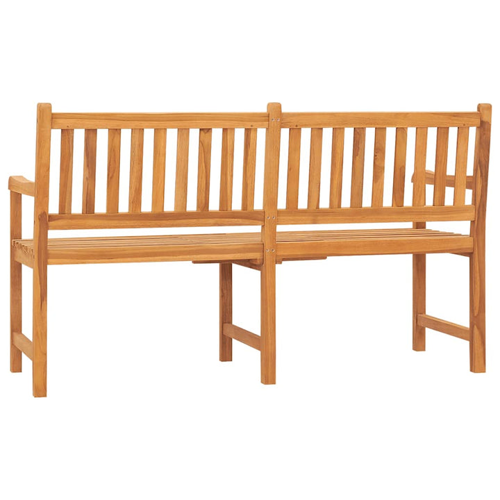 Trädgårdsbänk 3-Sits Med Bord 150 Cm Massiv Teak
