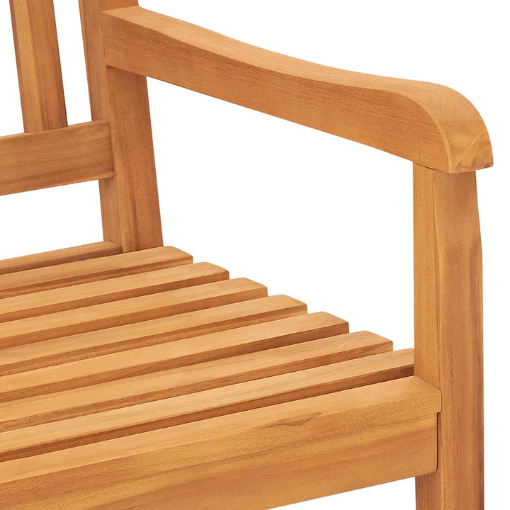 Trädgårdsbänk 3-Sits Med Bord 150 Cm Massiv Teak