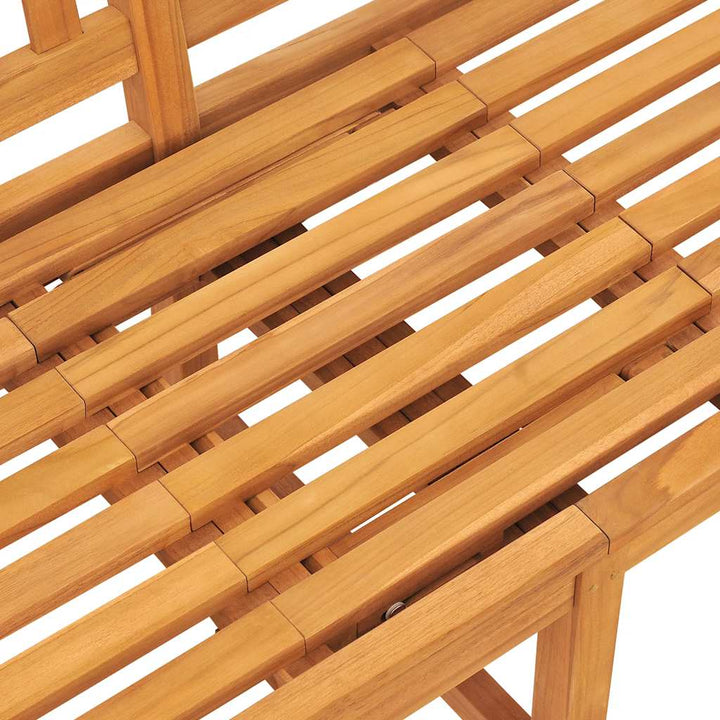 Trädgårdsbänk 3-Sits Med Bord 150 Cm Massiv Teak