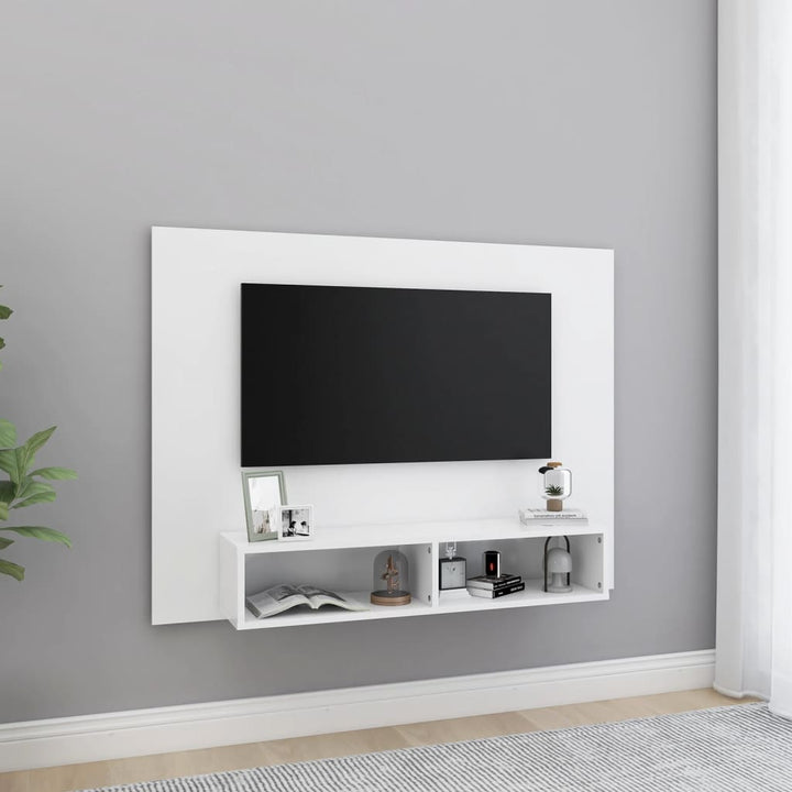 Väggmonterat Tv-Skåp 120X23,5X90 Cm Konstruerat Trä