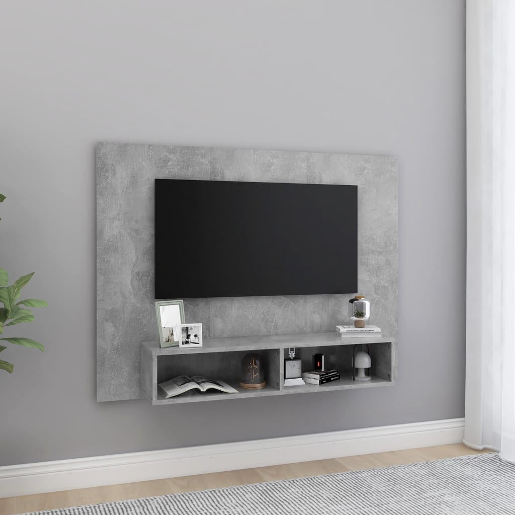 Väggmonterat Tv-Skåp 120X23,5X90 Cm Konstruerat Trä