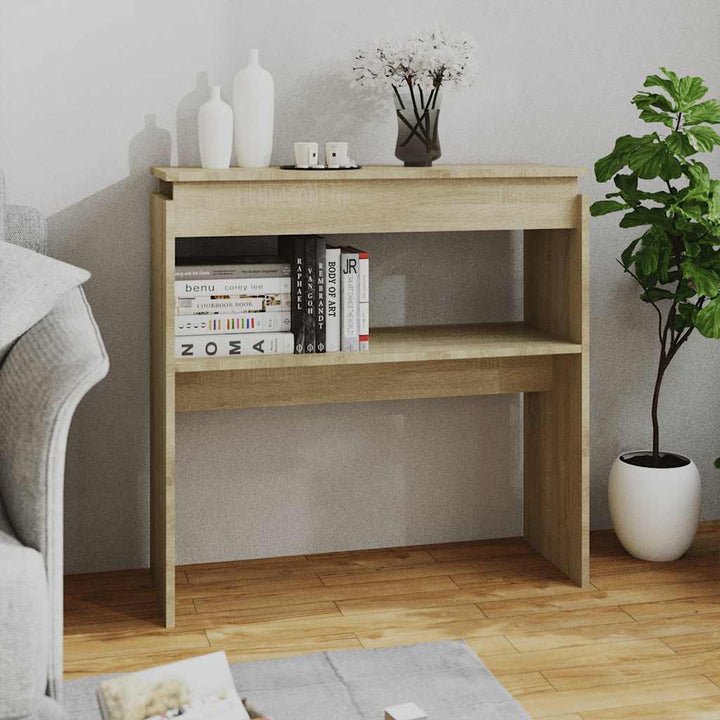 Konsolbord Åldrat Trä 102X30X80 Cm Konstruerat Trä