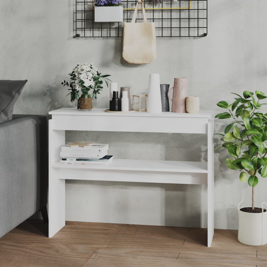 Konsolbord Åldrat Trä 102X30X80 Cm Konstruerat Trä