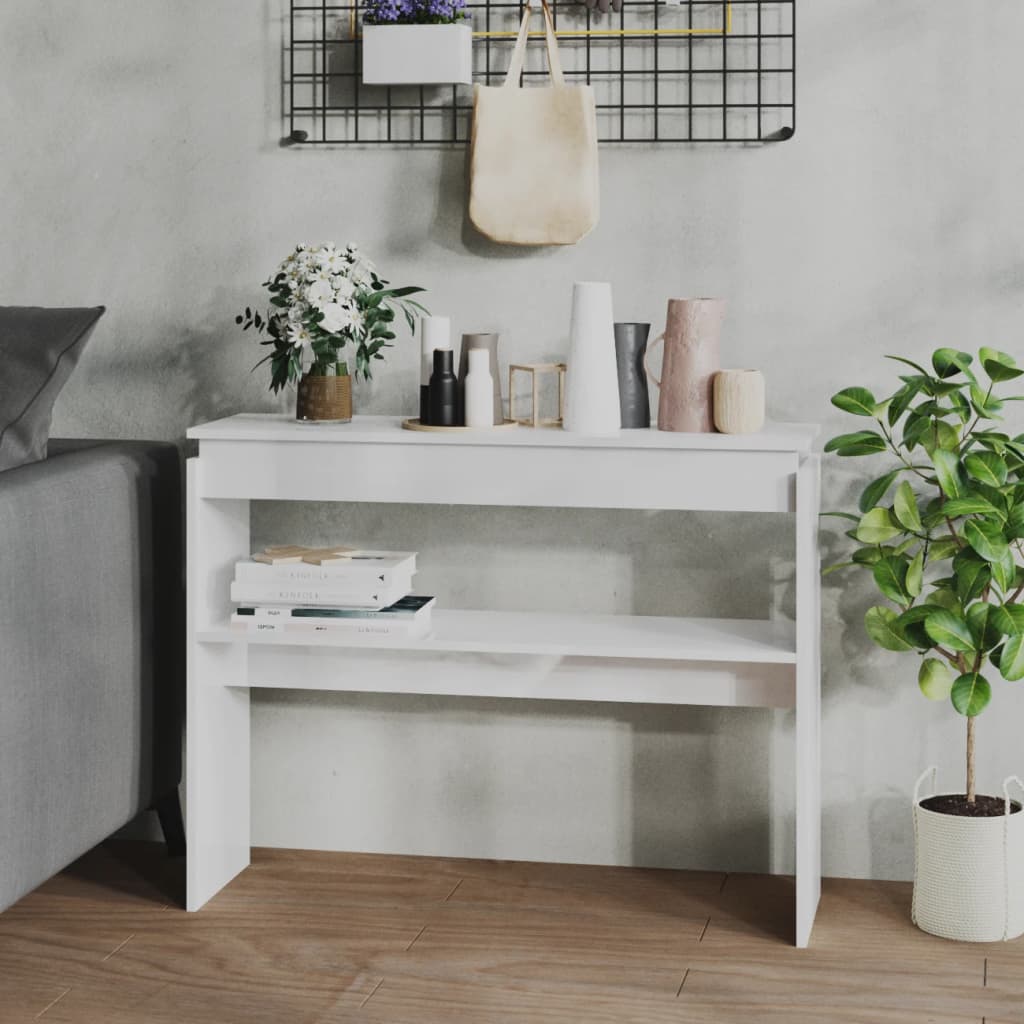 Konsolbord Åldrat Trä 102X30X80 Cm Konstruerat Trä
