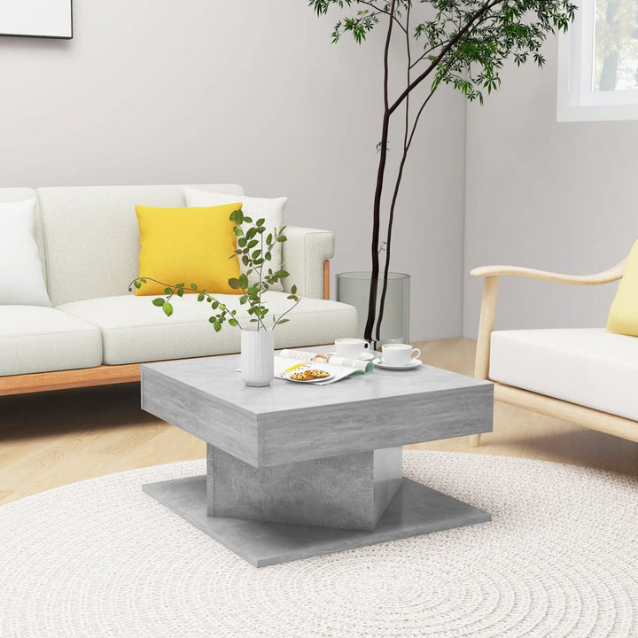 Soffbord Åldrat Trä 55X55X30 Cm Konstruerat Trä