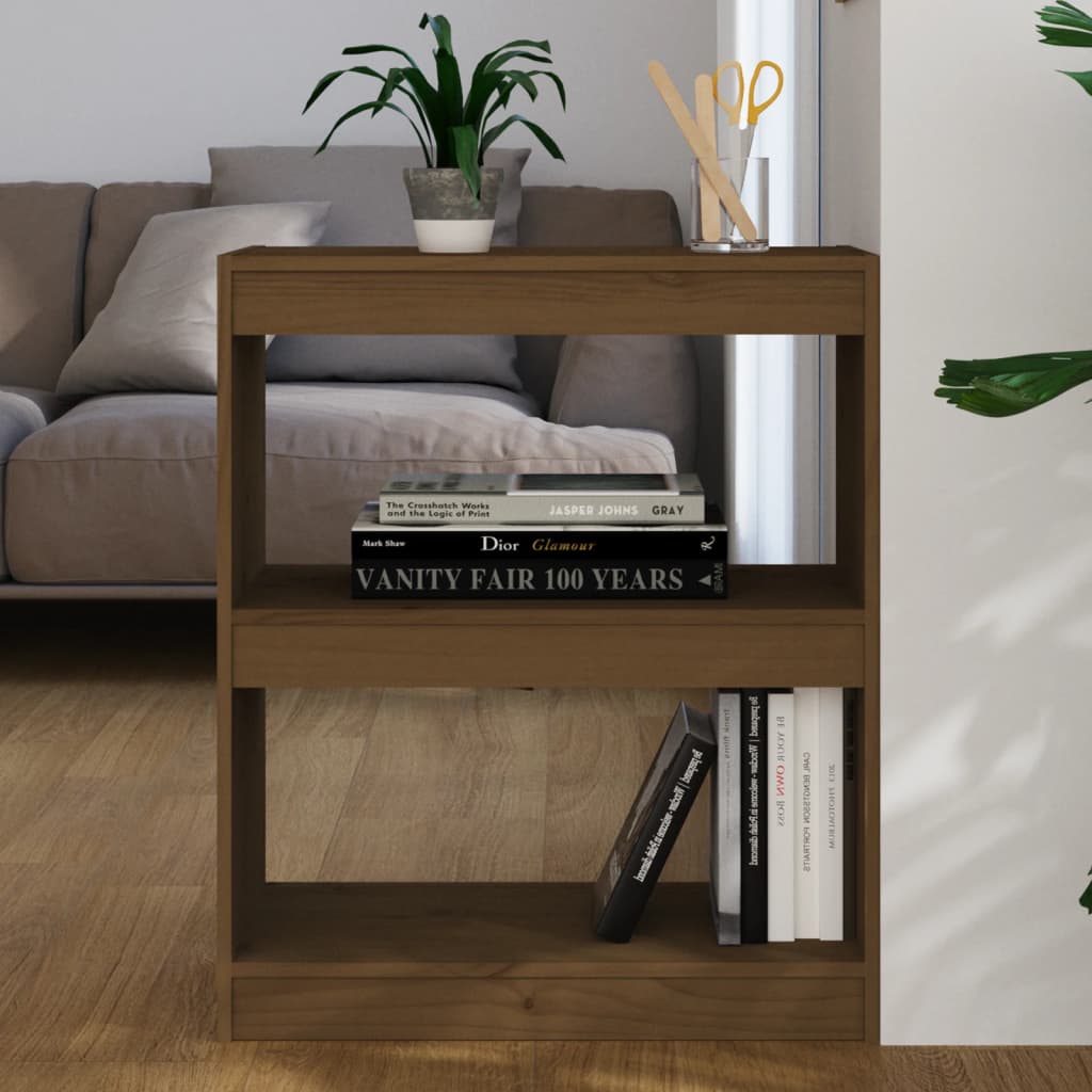Bokhylla/Rumsavdelare 60X30X199,5 Cm Massiv Furu