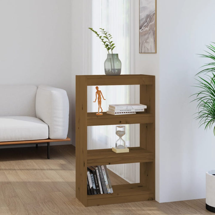 Bokhylla/Rumsavdelare 60X30X199,5 Cm Massiv Furu