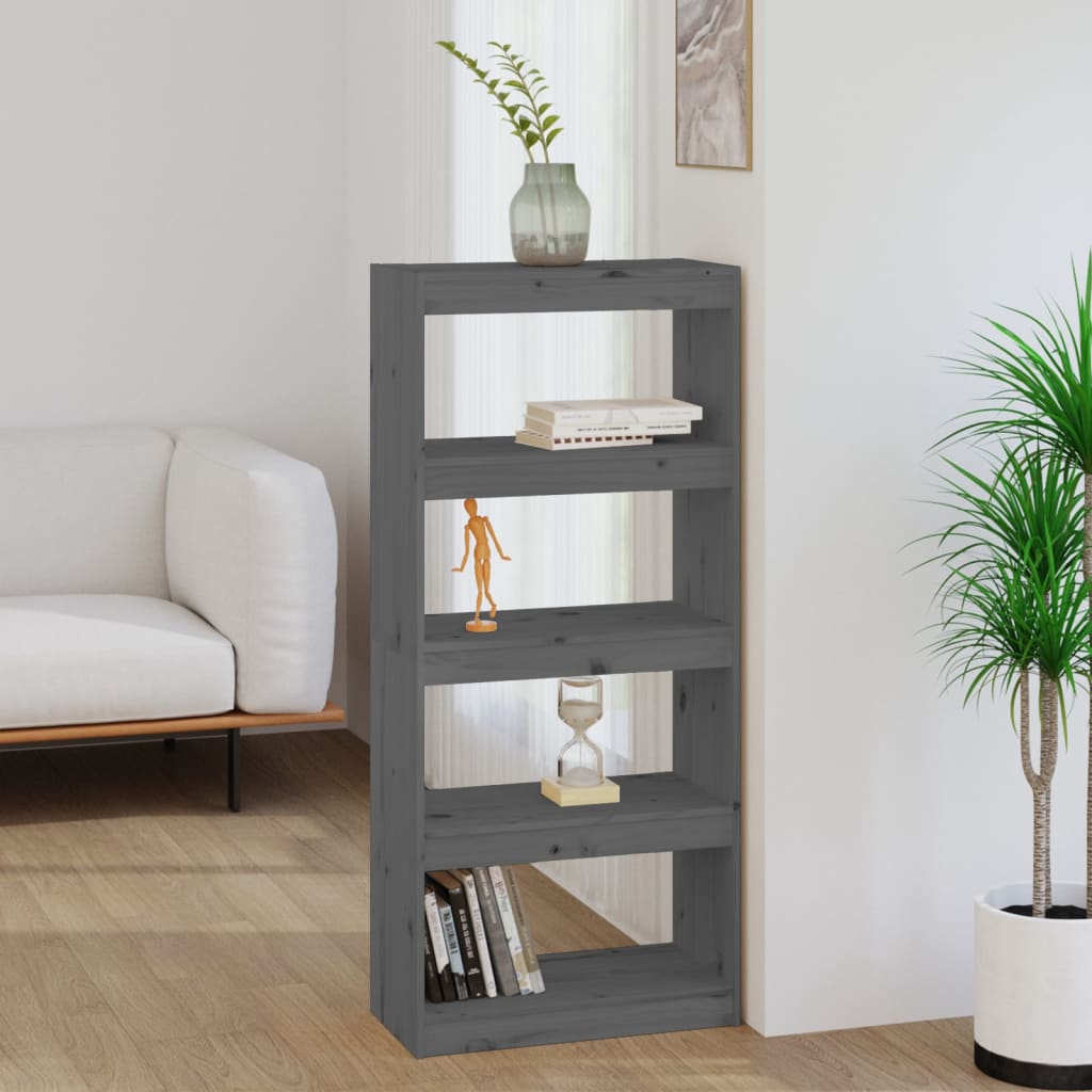 Bokhylla/Rumsavdelare 60X30X199,5 Cm Massiv Furu