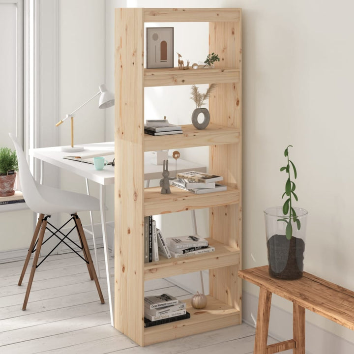 Bokhylla/Rumsavdelare 60X30X199,5 Cm Massiv Furu