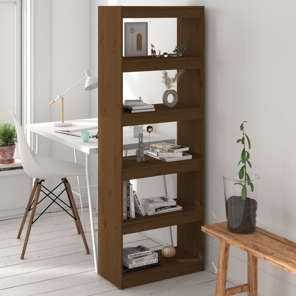 Bokhylla/Rumsavdelare 60X30X199,5 Cm Massiv Furu