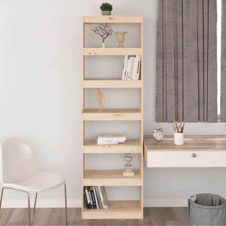 Bokhylla/Rumsavdelare 60X30X199,5 Cm Massiv Furu