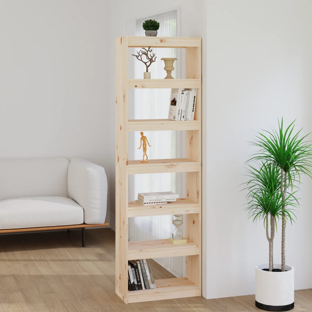 Bokhylla/Rumsavdelare 60X30X199,5 Cm Massiv Furu