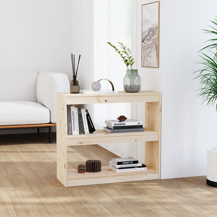 Bokhylla/Rumsavdelare 80X30X135,5 Cm Massiv Furu