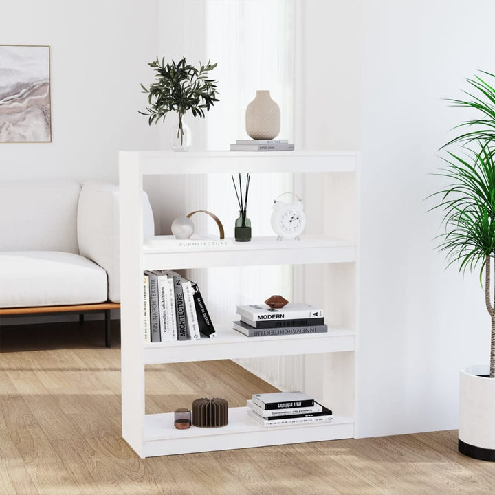 Bokhylla/Rumsavdelare 80X30X135,5 Cm Massiv Furu