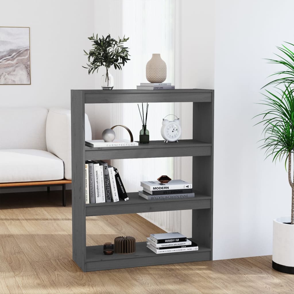 Bokhylla/Rumsavdelare 80X30X135,5 Cm Massiv Furu