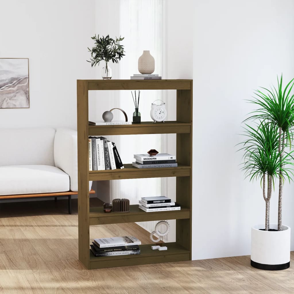 Bokhylla/Rumsavdelare 80X30X135,5 Cm Massiv Furu