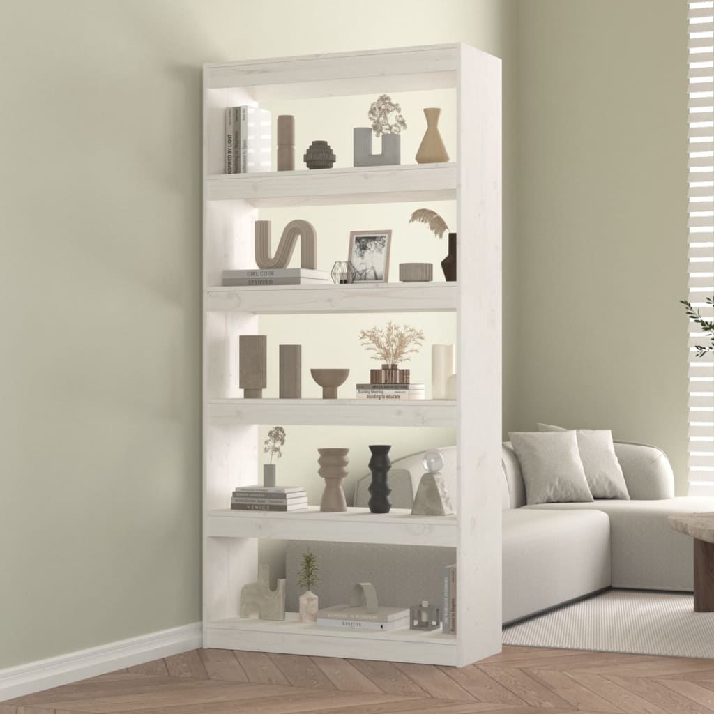 Bokhylla/Rumsavdelare 80X30X135,5 Cm Massiv Furu