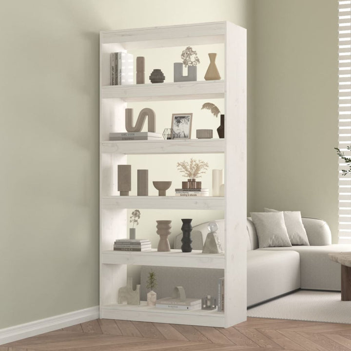 Bokhylla/Rumsavdelare 80X30X135,5 Cm Massiv Furu