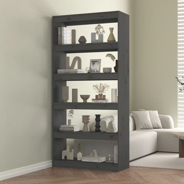 Bokhylla/Rumsavdelare 80X30X135,5 Cm Massiv Furu