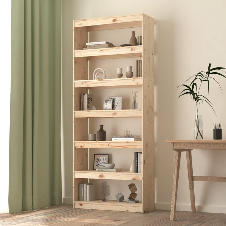 Bokhylla/Rumsavdelare 80X30X135,5 Cm Massiv Furu
