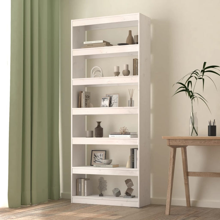Bokhylla/Rumsavdelare 80X30X135,5 Cm Massiv Furu