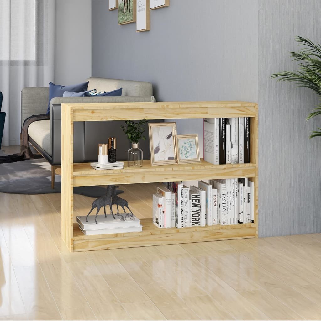 Bokhylla/Rumsavdelare 40X30X135,5 Cm Massiv Furu