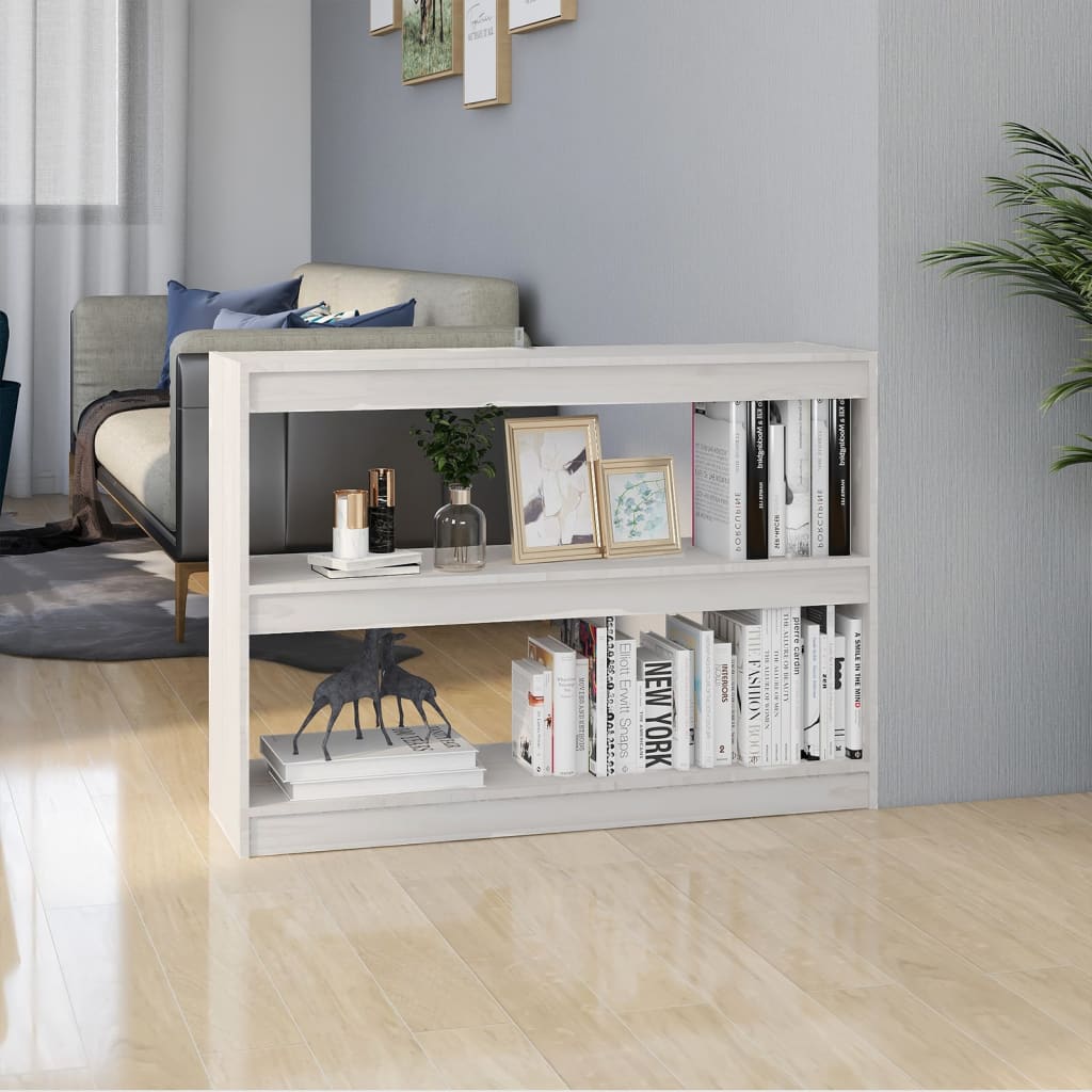 Bokhylla/Rumsavdelare 100X30X Massiv Furu