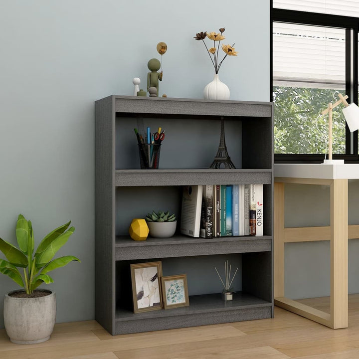Bokhylla/Rumsavdelare 40X30X135,5 Cm Massiv Furu