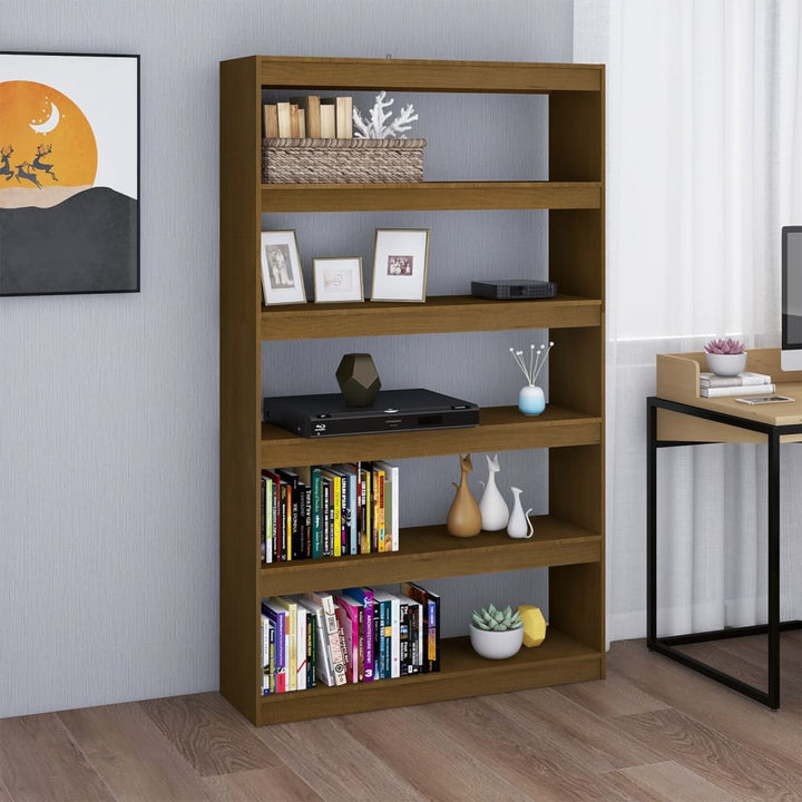 Bokhylla/Rumsavdelare 40X30X135,5 Cm Massiv Furu
