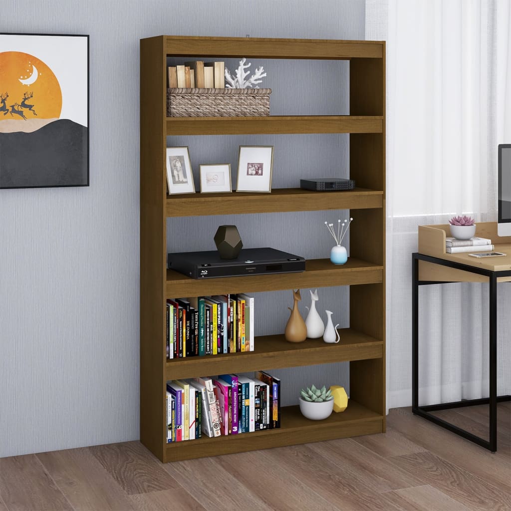 Bokhylla/Rumsavdelare 40X30X135,5 Cm Massiv Furu