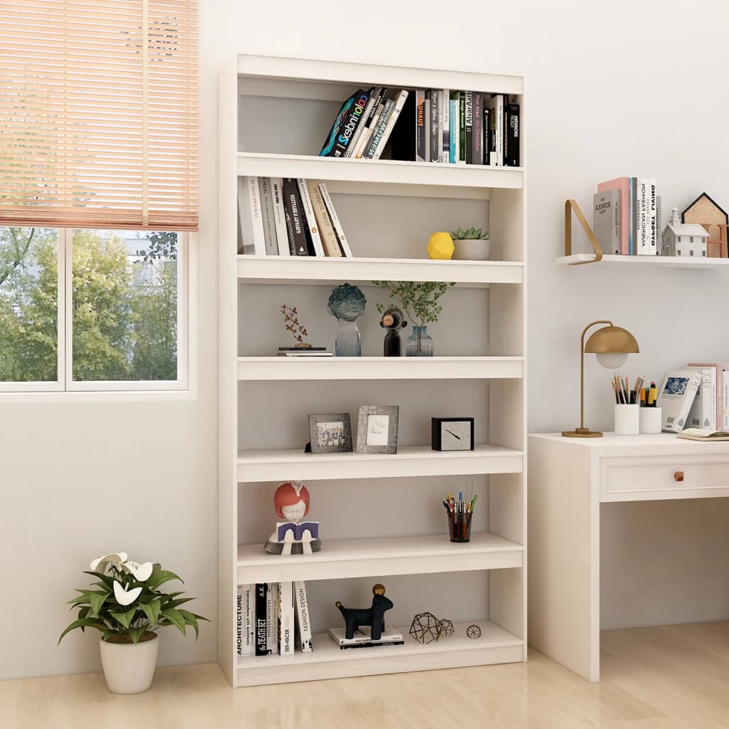 Bokhylla/Rumsavdelare 40X30X135,5 Cm Massiv Furu