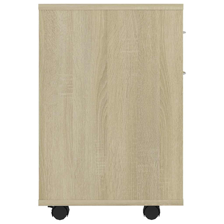 Skåp Med Hjul Sonoma-Ek 45X38X54 Cm Konstruerat Trä