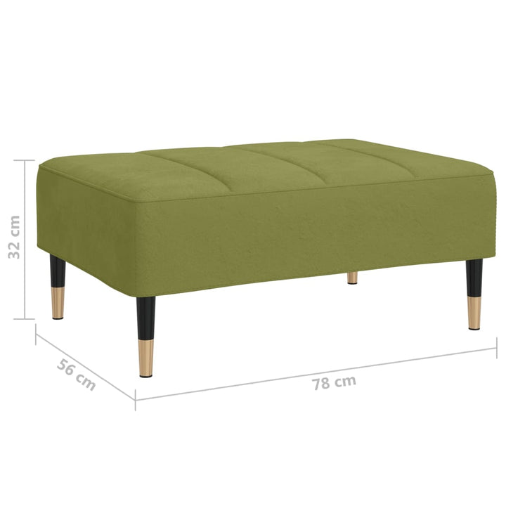 Fotpall 78X56X32 Cm Sammet