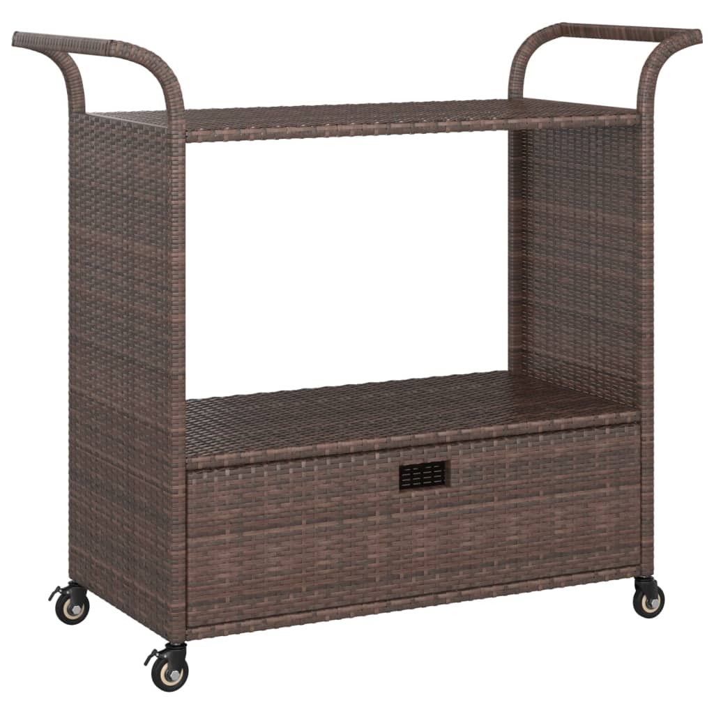 Serveringsvagn Med Låda 100X45X97 Cm Konstrotting