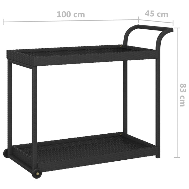 Serveringsvagn 100X45X83 Cm Konstrotting