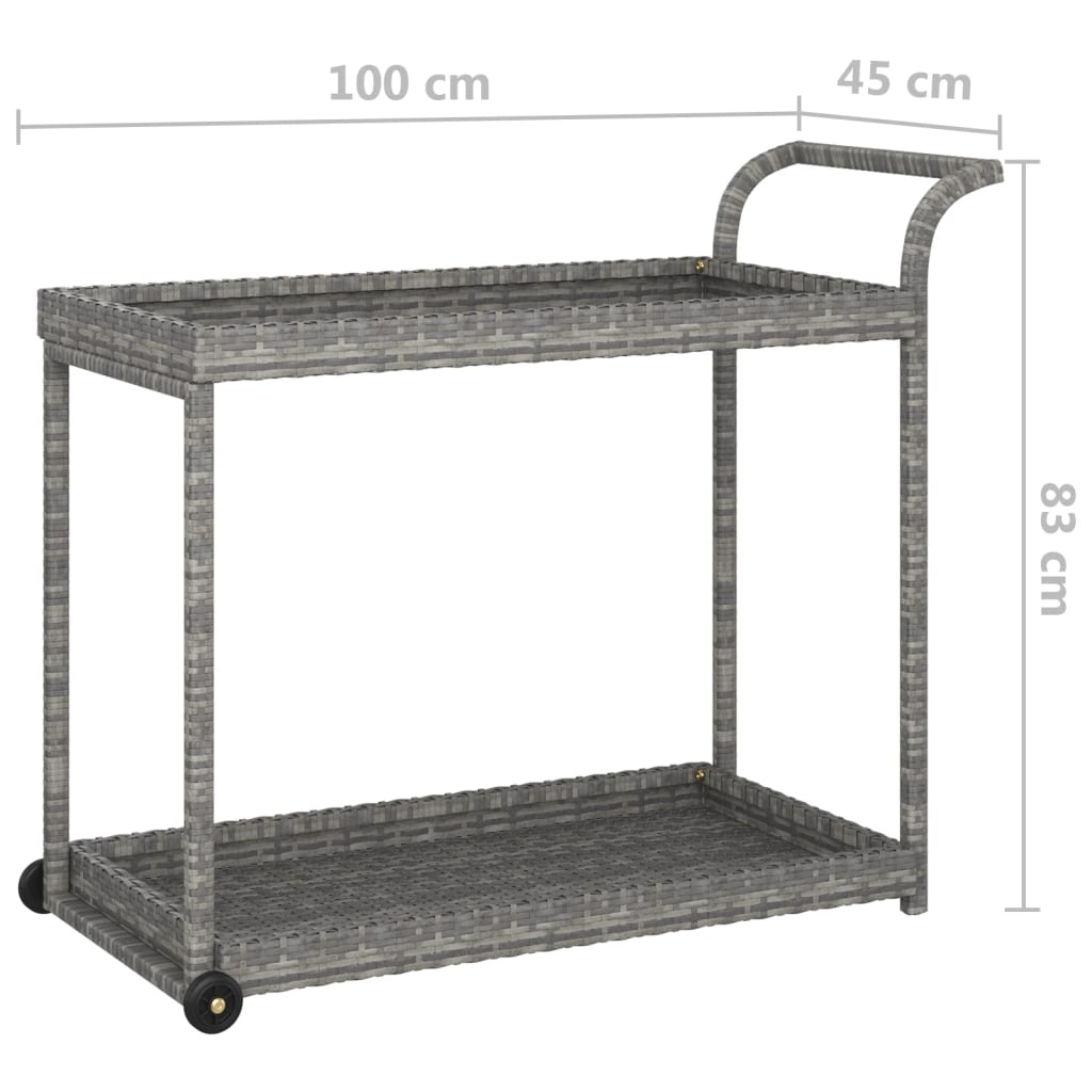 Serveringsvagn 100X45X83 Cm Konstrotting