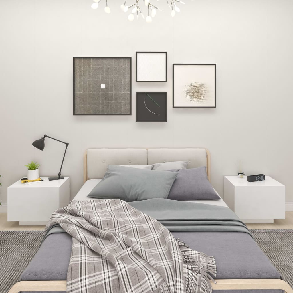 Sängbord Ek 100X35X40 Cm Konstruerat Trä