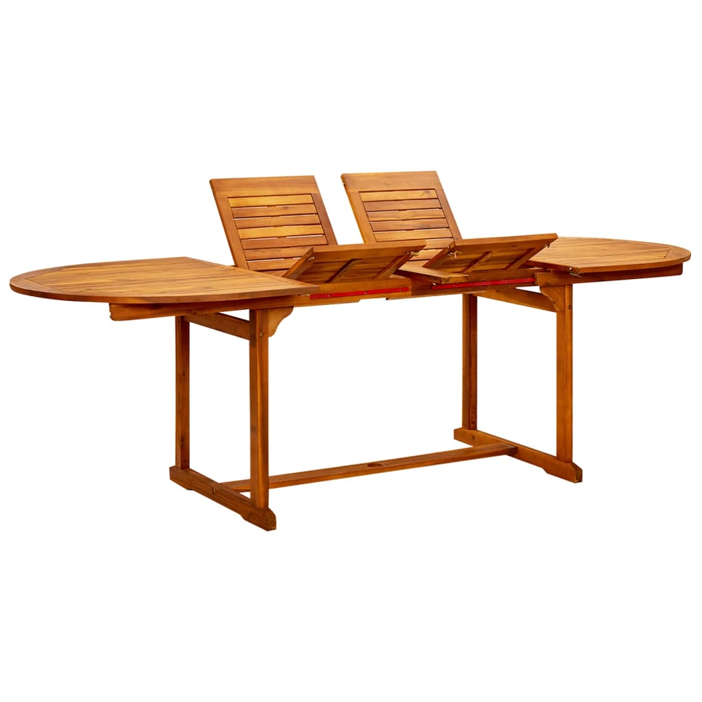 Trädgårdsbord (160-240)X100X75 Cm Massivt Akaciaträ