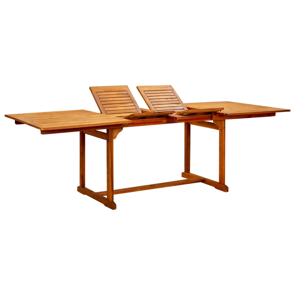 Trädgårdsbord (160-240)X100X75 Cm Massivt Akaciaträ