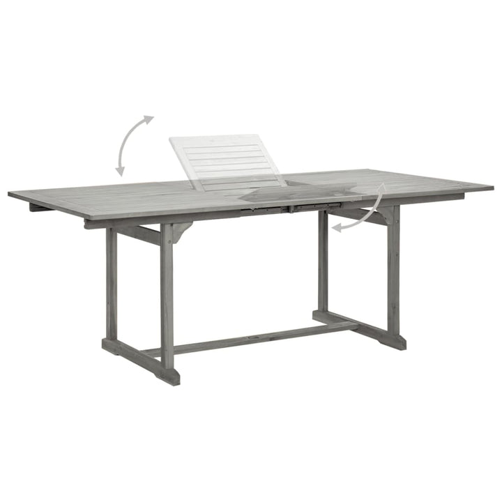Trädgårdsbord (150-200)X100X75 Cm Massivt Akaciaträ
